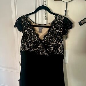 Ann Taylor black lace dress